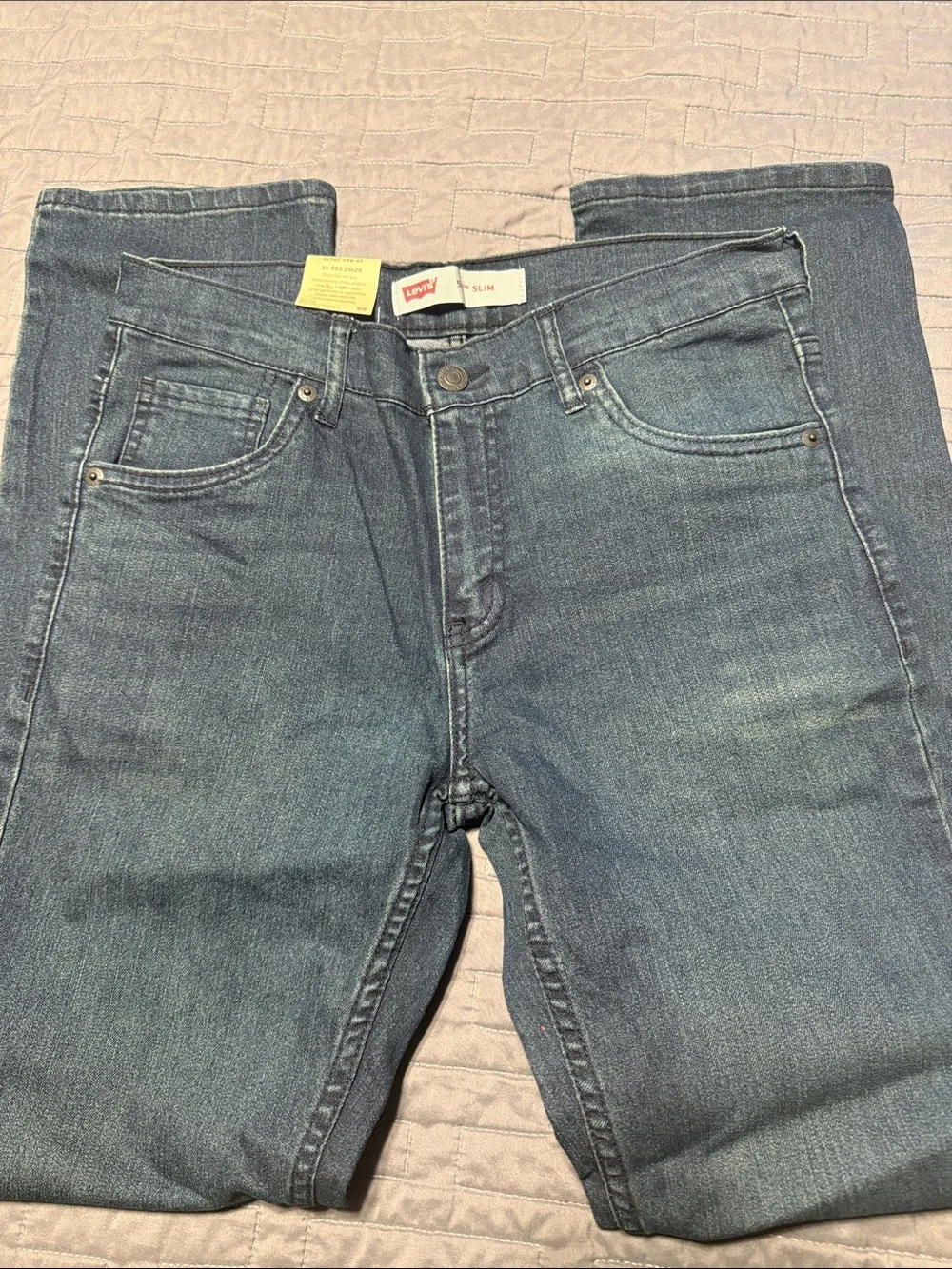 Levi's Kids 511 Slim Jeans in Dark Blue Denim